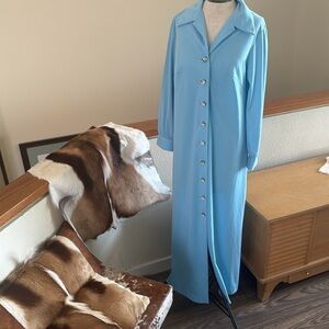 Vintage Union made size 14 maxi dress with super cool rhinestone buttons